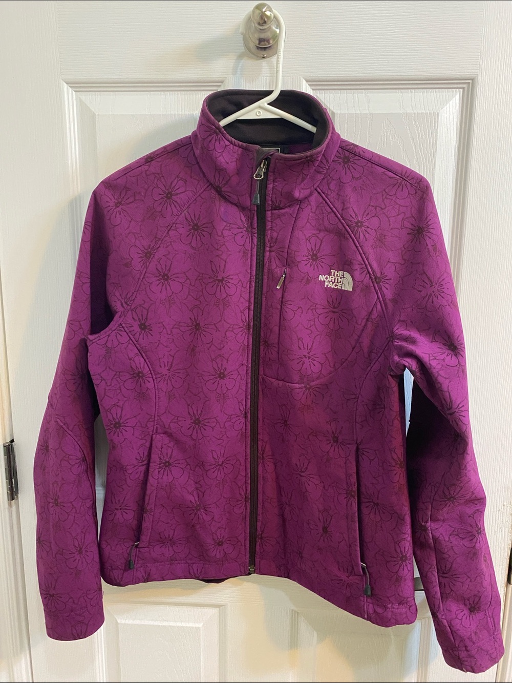 The North Face Women's Apex Bionic Purple Floral Jacket Size Medium Fall